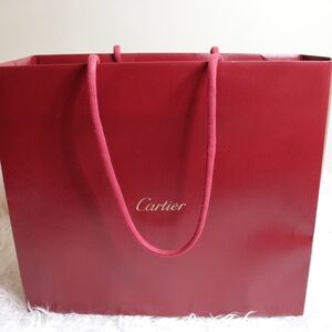 Cartier Shopping Bag (long thin handles)